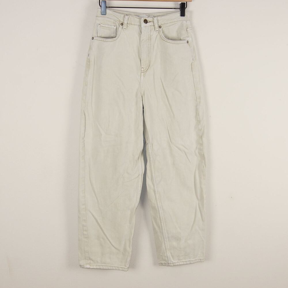 We The Free Off White Beige Boyfriend Jeans Womens Sz 26